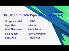 Hoogfrequente gelaste pijpenfabriek voor vierkante buizen