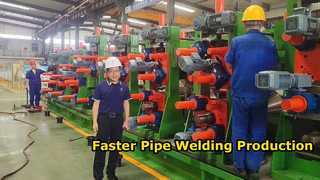 CE-goedgekeurde hoogfrequente gelaste pijpmachine Uitgerust met PLC System Fast Die Change-modus