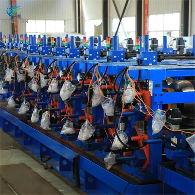 Vervaardigingsmachine voor stalen buizen met horizontale accumulator voor vierkante buizen F150