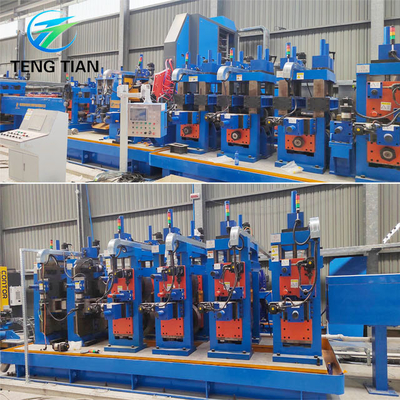 Staal 150x150x8 Automatische buisfabriek Hoog efficiënte buisvormende machine