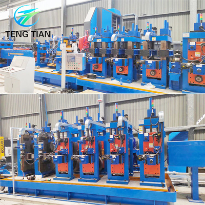 Staal 150x150x8 Automatische buisfabriek Hoog efficiënte buisvormende machine