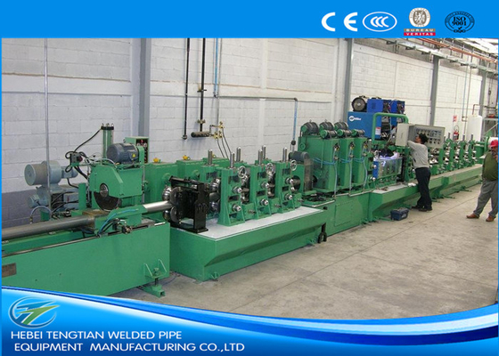 Volledig geautomatiseerde gelaste buis molen Vierkante pijp maken machine Hoog rendement 11KW motor