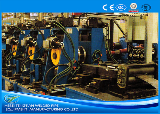 Blauwe koolstofstaal buismachine 150 * 150mm Pipe verstelbare vierkant buis molen