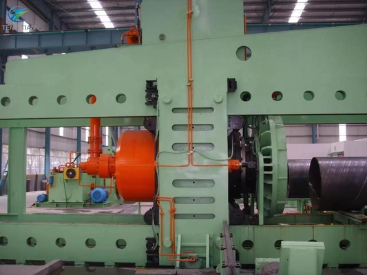Spiraallasmachine Pipe Mill Q235B Front Pendulum X Ray Voor oliepijpleiding
