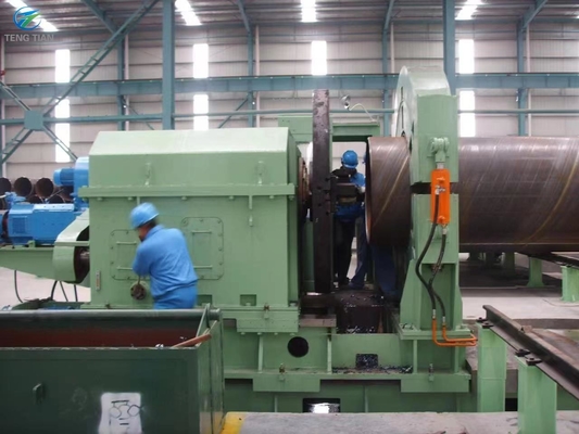 Spiraallasmachine Pipe Mill Q235B Front Pendulum X Ray Voor oliepijpleiding