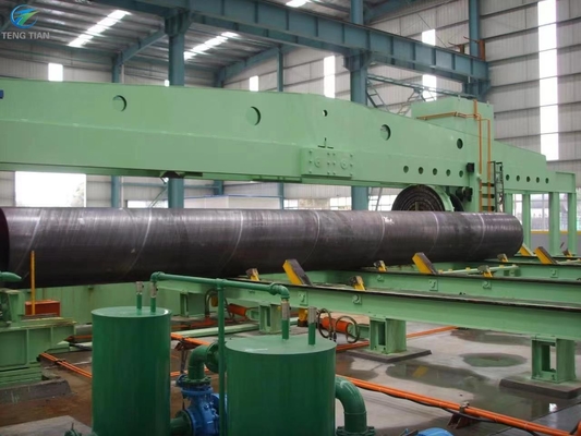 Spiraallasmachine Pipe Mill Q235B Front Pendulum X Ray Voor oliepijpleiding