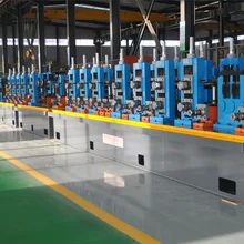 Efficiënte snelheid 100m/min Tube Mill Machine 300mm Rollengte Plc gecontroleerd
